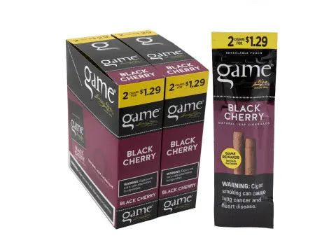 GAME 2/$1.29 BLACK CHERRY CIGARILLO