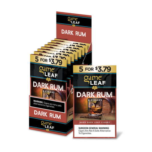 GAME LEAF 8- 5/$3.79 DARK RUM