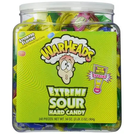 WARHEADS EXTREME SOUR JAR 240CT