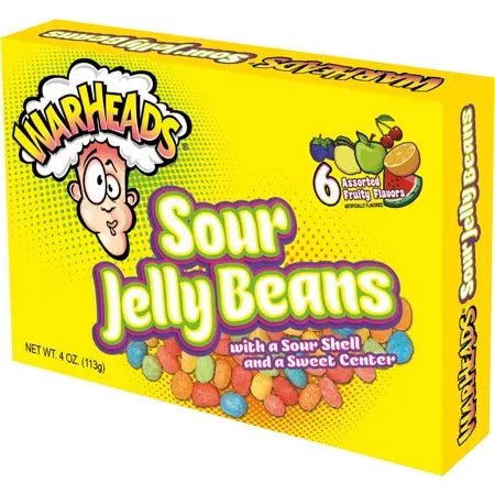 THR WARHEADS EXTREME SOUR JELLY BEANS 6/4OZ