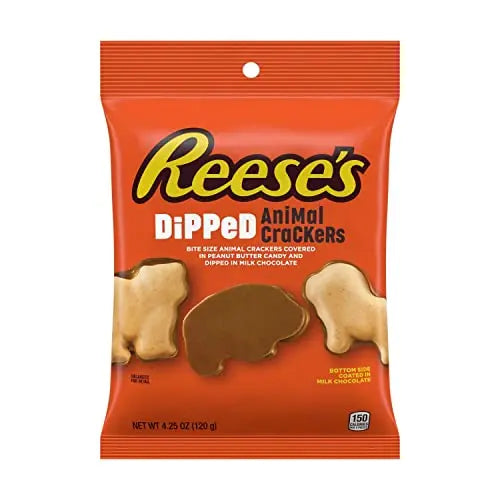 PEG REESE'S DIPPED ANIMAL CRACKERS 6/4OZ