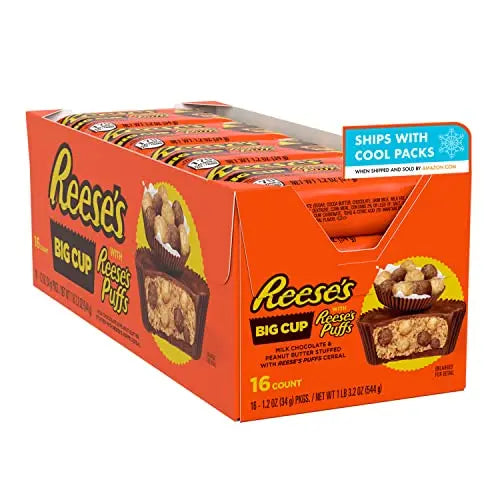 REESE'S BIG CUP W/PUFFS 16CT