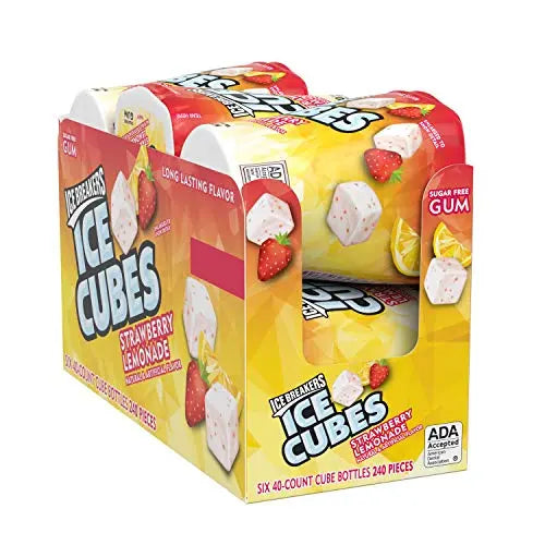 ICE BREAKERS ICE CUBES E-PACK STRAW LEMON 6 CT
