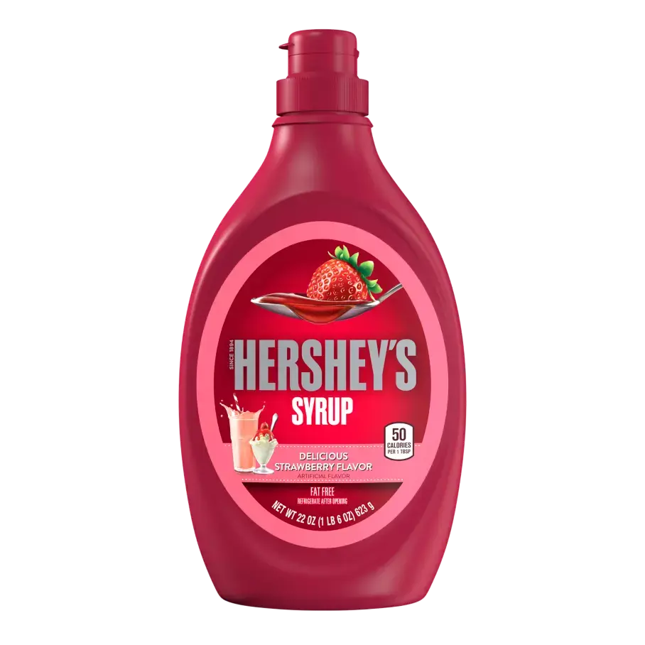 HERSHEY'S STRAWBERRY SYRUP 6/22OZ