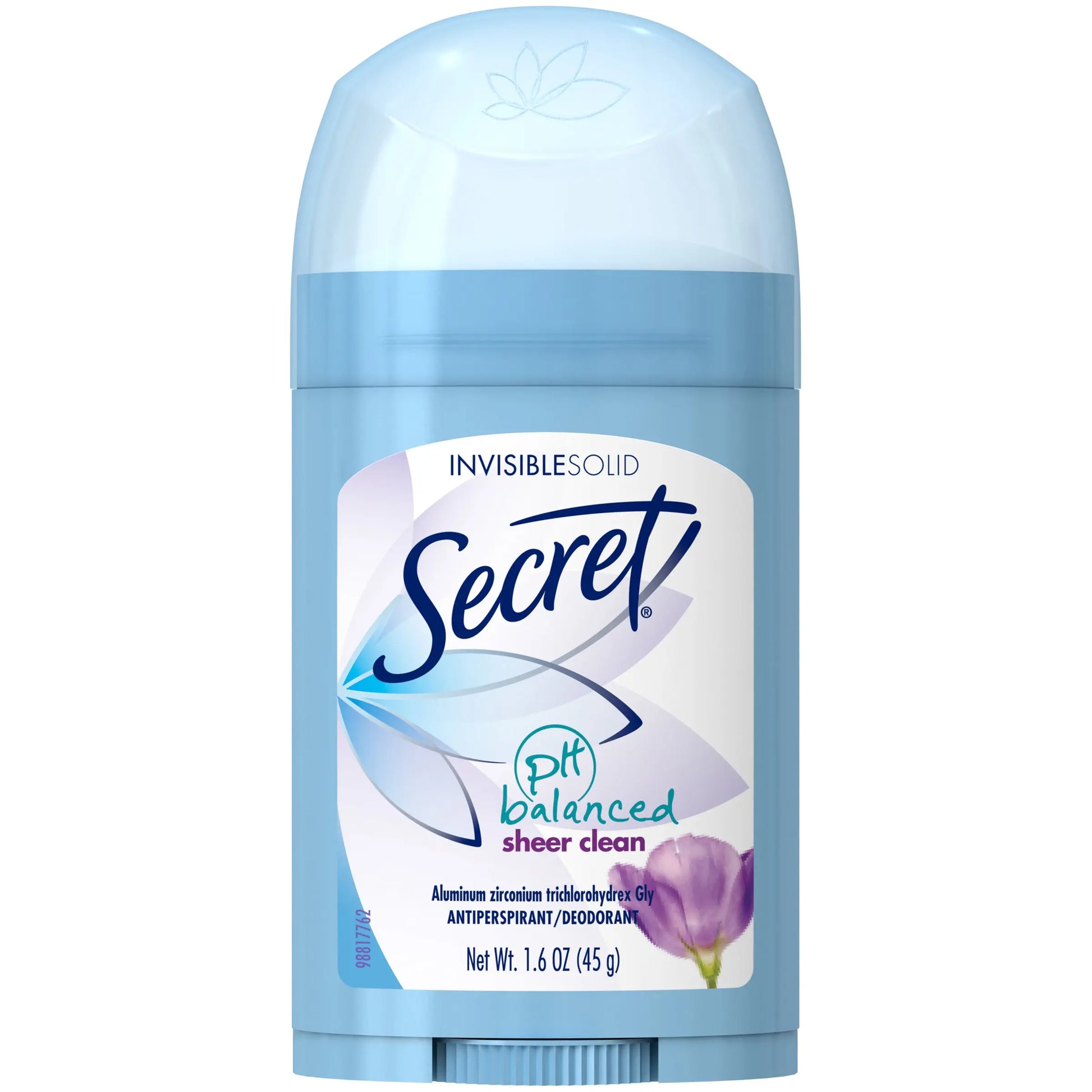 SECRET SOLID SHEER CLEAN (REG) 6 CT