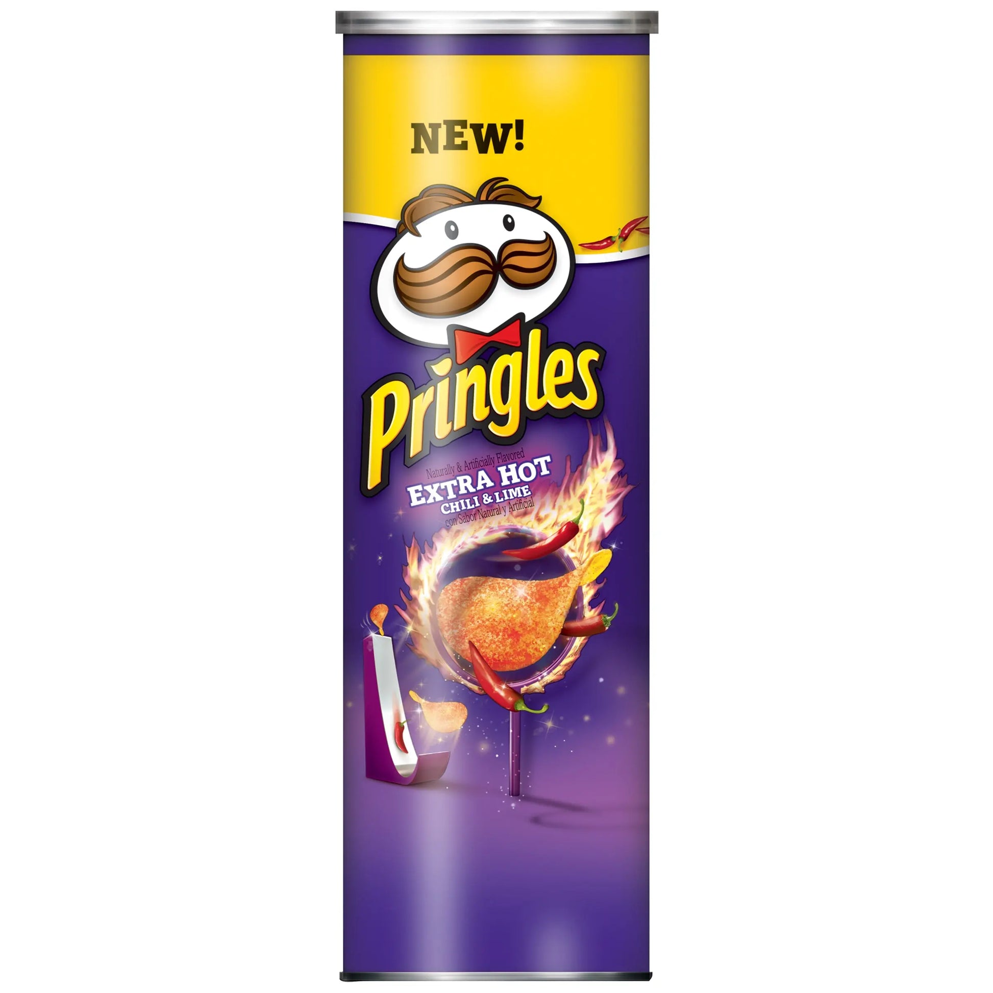 PRINGLES LARGE SCORCHIN CHILLI & LIME 7CT
