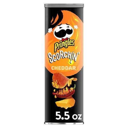 PRINGLES LARGE SCORCHIN CHEDDER 7CT