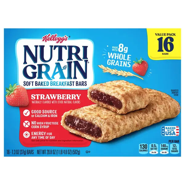 NUTRI-GRAIN STRAWBERRY 16CT