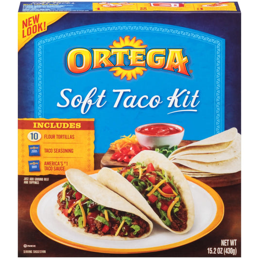 ORTEGA SOFT TACO KIT 10CT  6/15OZ
