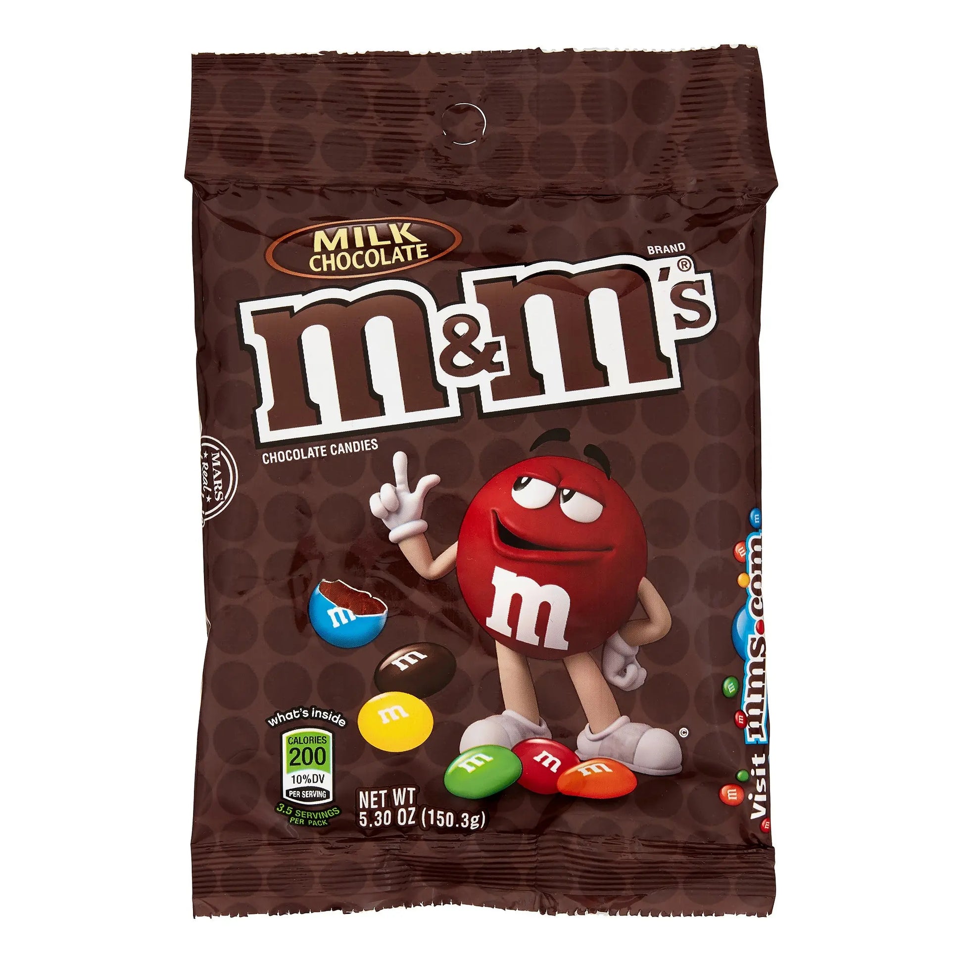 PEG M & M'S MILK CHOCOLATE 6/5OZ