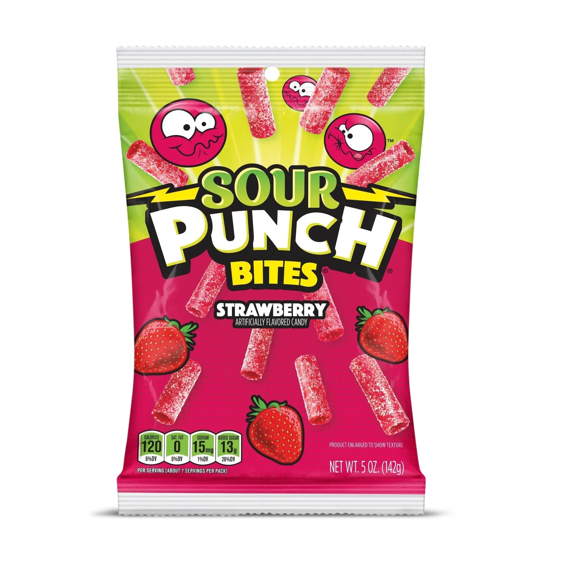 PEG SOUR PUNCH BITES STRAWB 6/5OZ