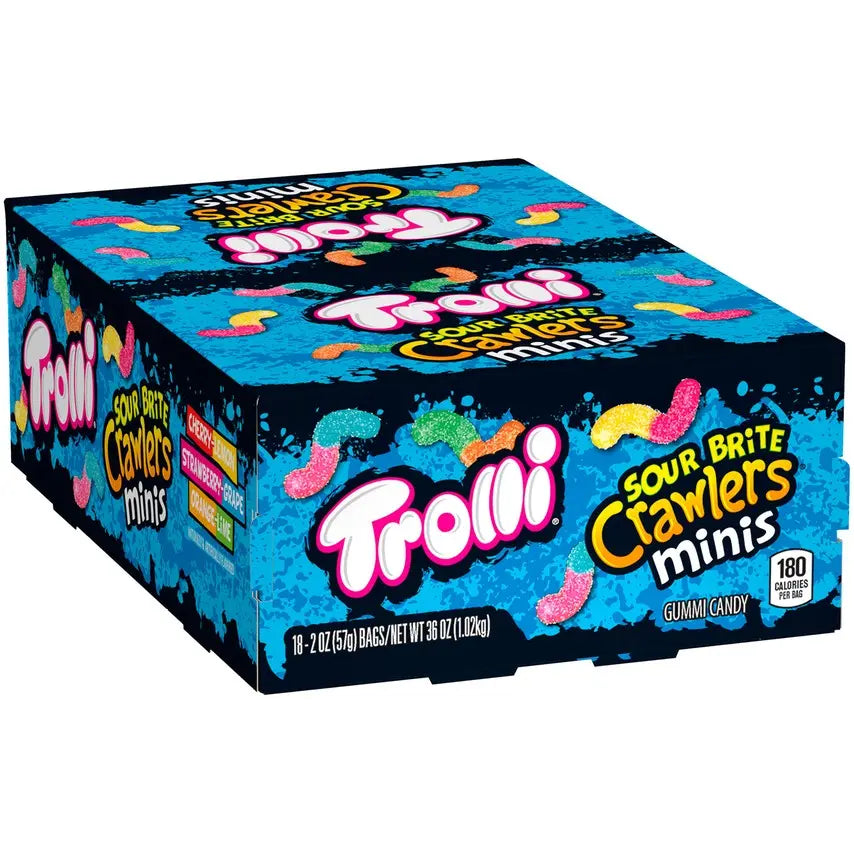 TROLLI SOUR BRITE CRAWLERS MINI 18CT
