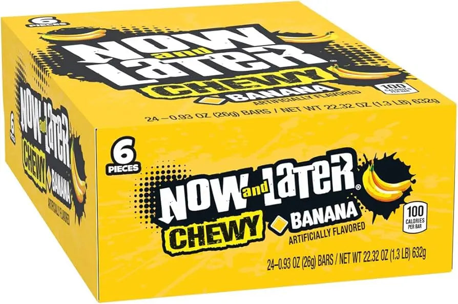 NOW & LATER JAR SOFT BANANA 100 CT