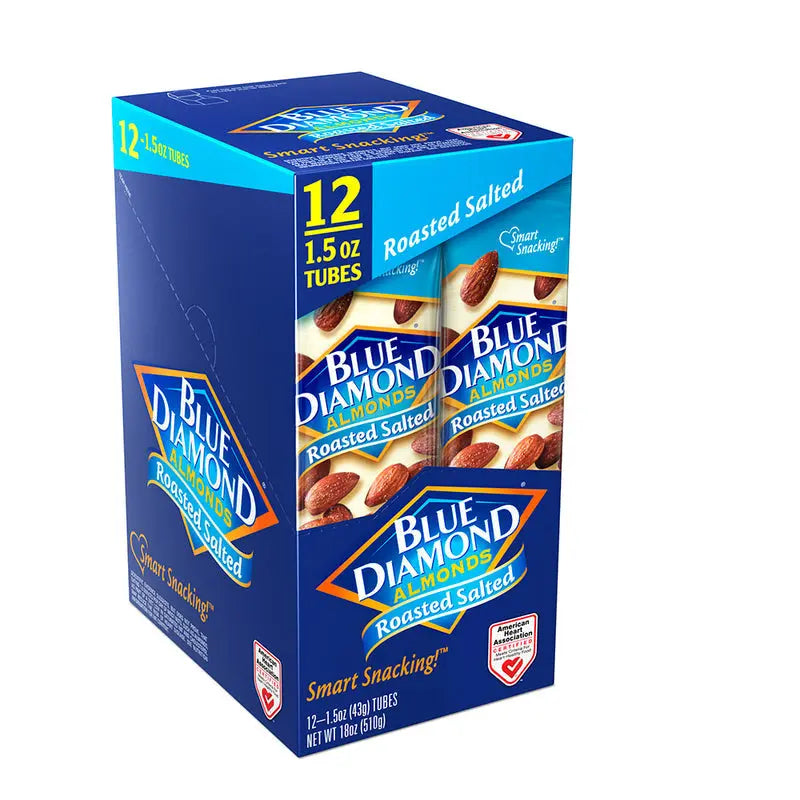 BLUE DIAMOND TUBES ROASTED SALTED 1.5OZ/12CT