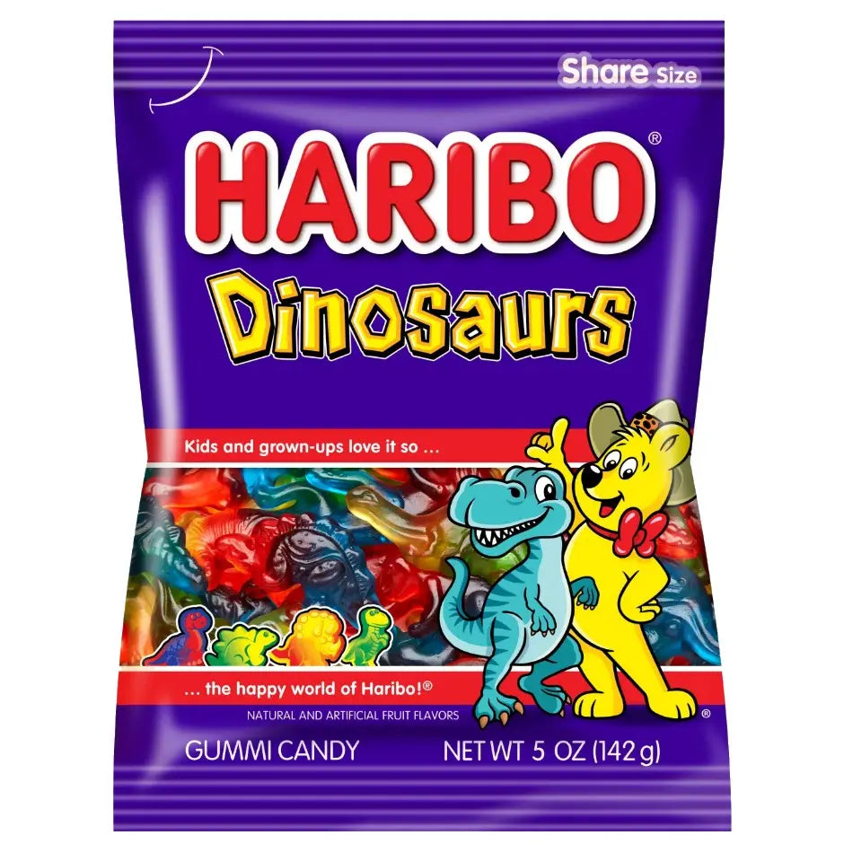 PEG HARIBO DINOSAURS 5 OZ