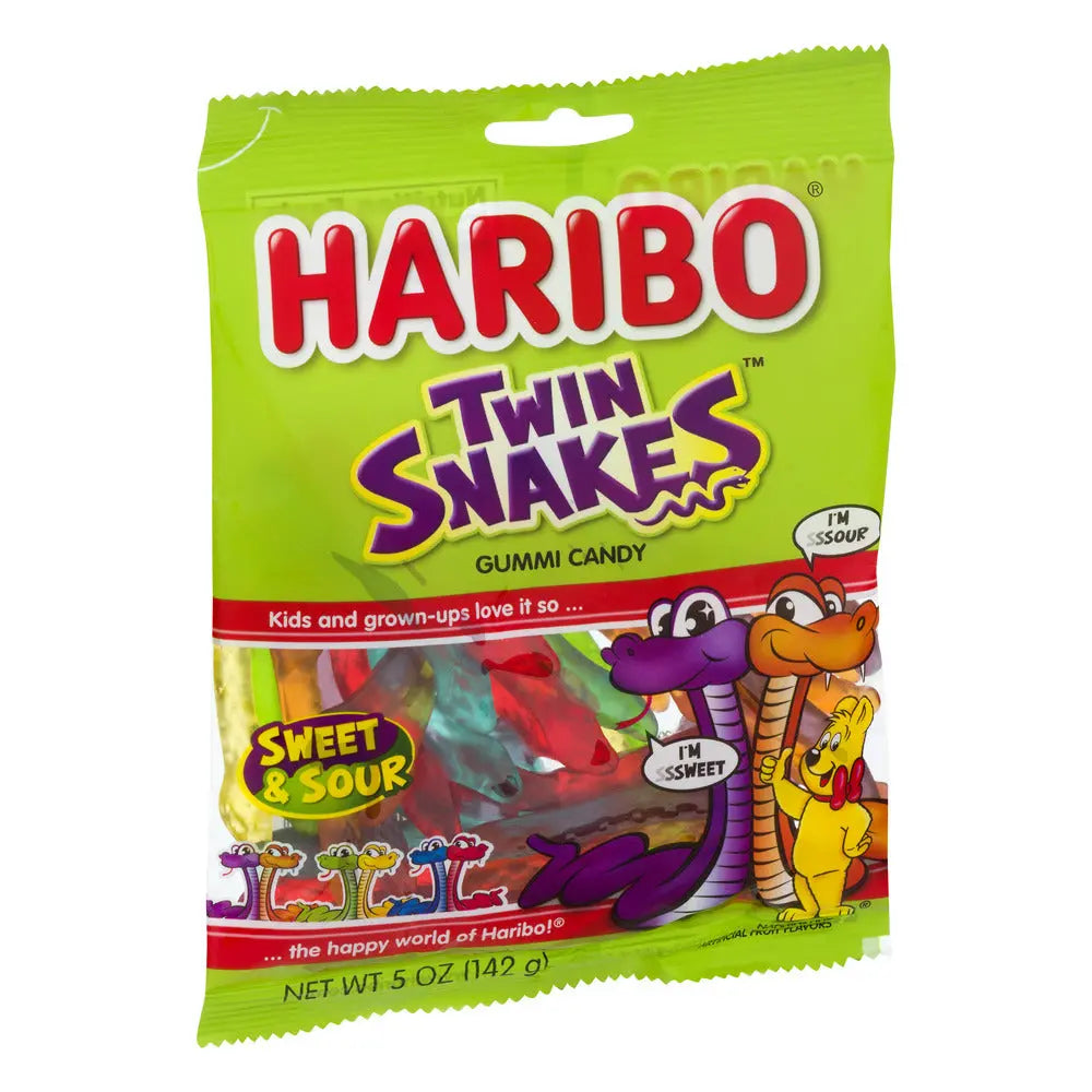 PEG HARIBO TWIN SNAKES 5 OZ