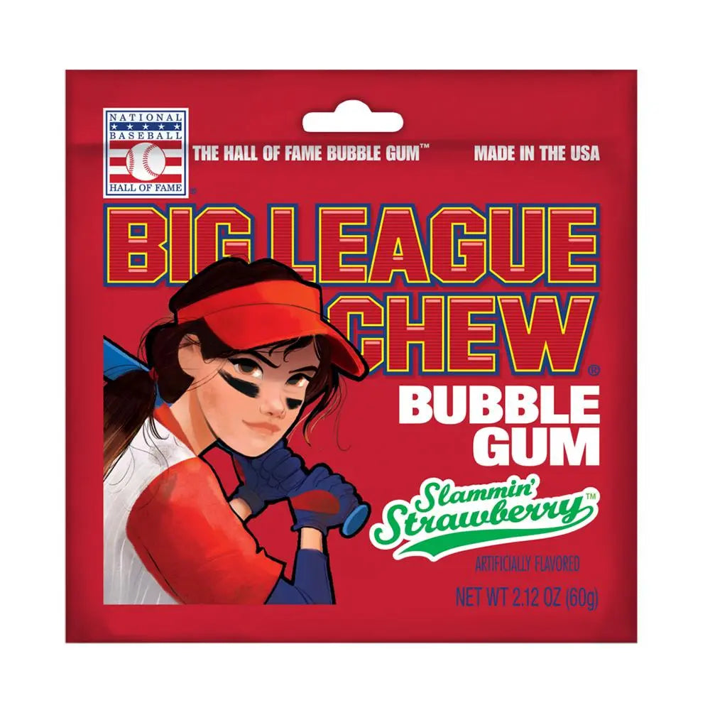 BIG LEAGUE CHEW STRAWBERRY 12CT