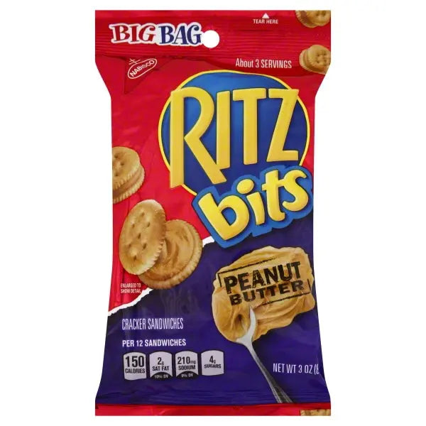 NAB BAG RITZ BITZ (PEANUT BUTTER) 6CT