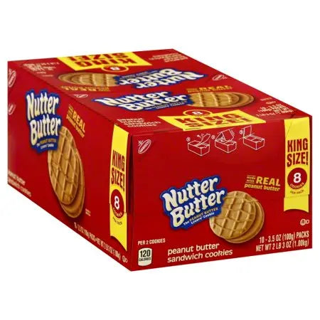 NAB KING SIZE NUTTER BUTTER 10CT