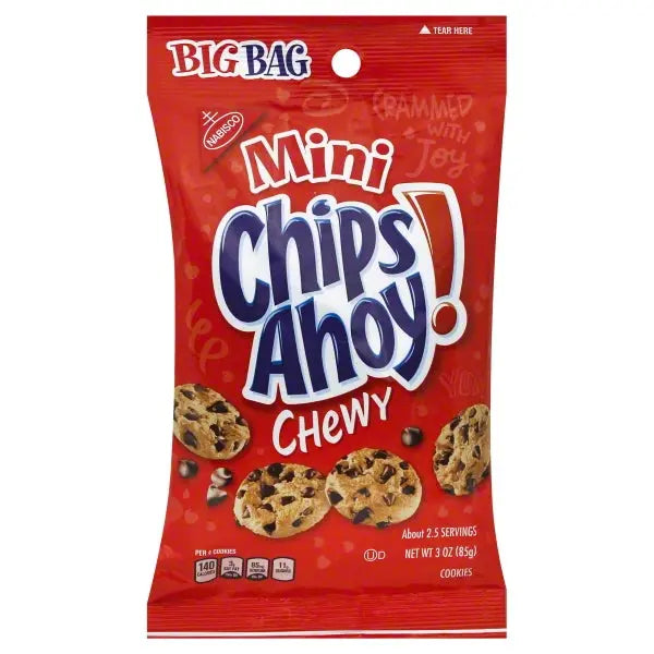 NAB BAG MINI CHIPS AHOY 6CT