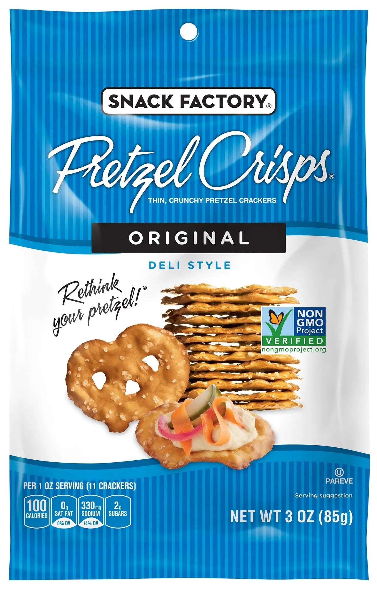 PRETZEL CRISPS ORIG 8/3OZ