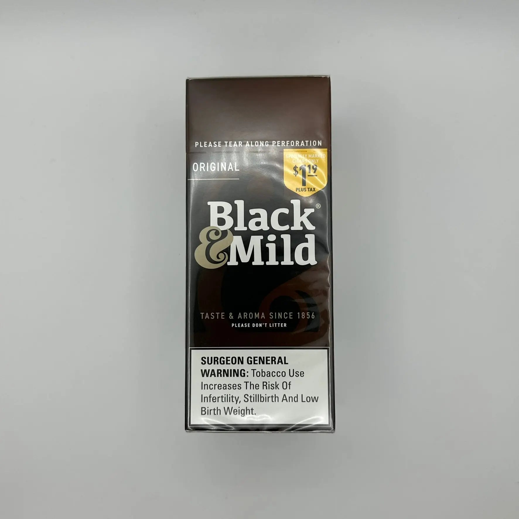BLACK & MILD PP REG 25CT $1.19