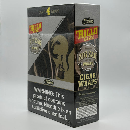 Zig Zag Rillos 4PK Silver 15CT - Chase Cash & Carry