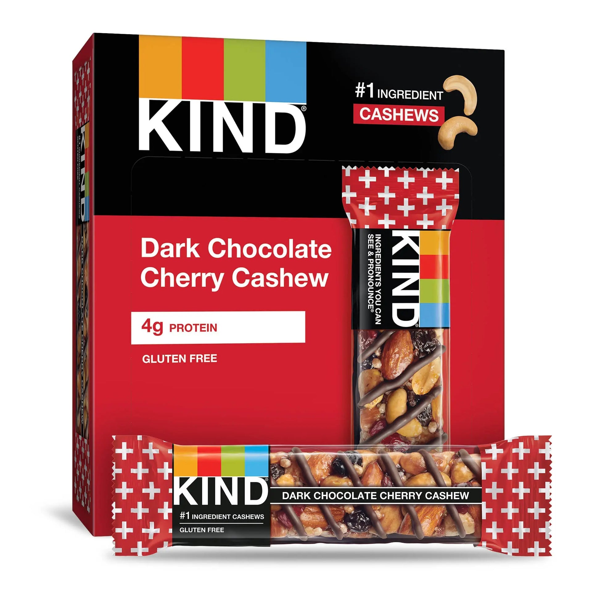 KIND DARK CHOC CHERRY/CASHEW 12 CT