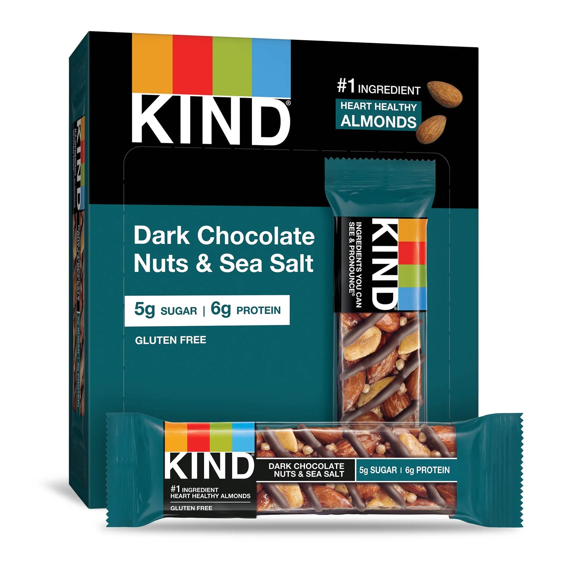 KIND DARK CHOC NUTS & SEA SALT 12 CT