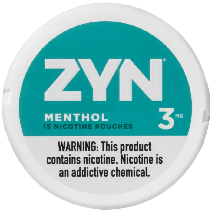 ZYN 3MG MENTHOL NICOTINE POUCHES 5CT