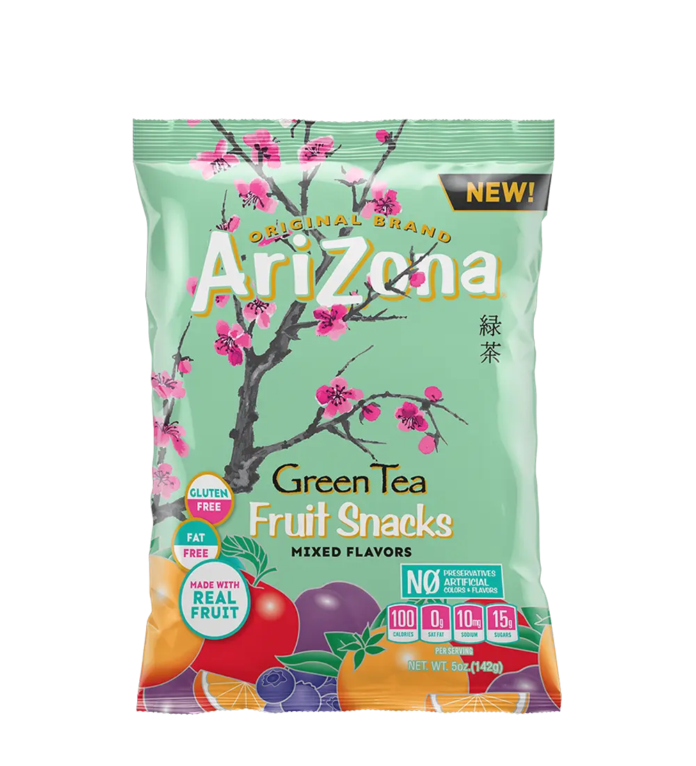 ARIZONA FRUIT SNACKS GREEN TEA 12/5OZ