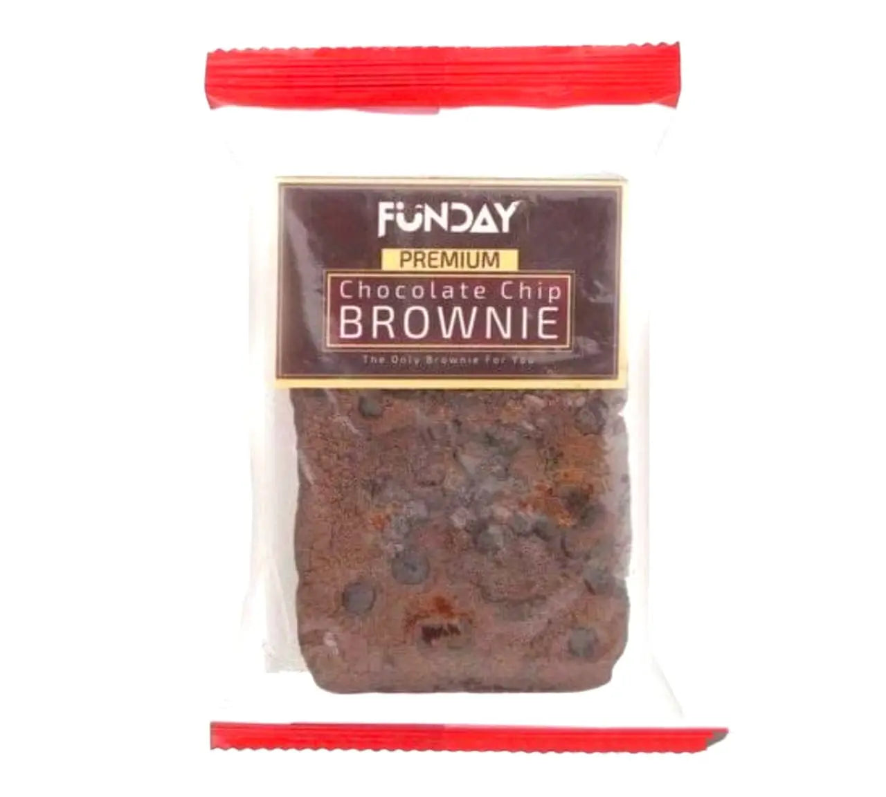 FUNDAY PREMIUM CHOC CHIP BROWNIE 12CT