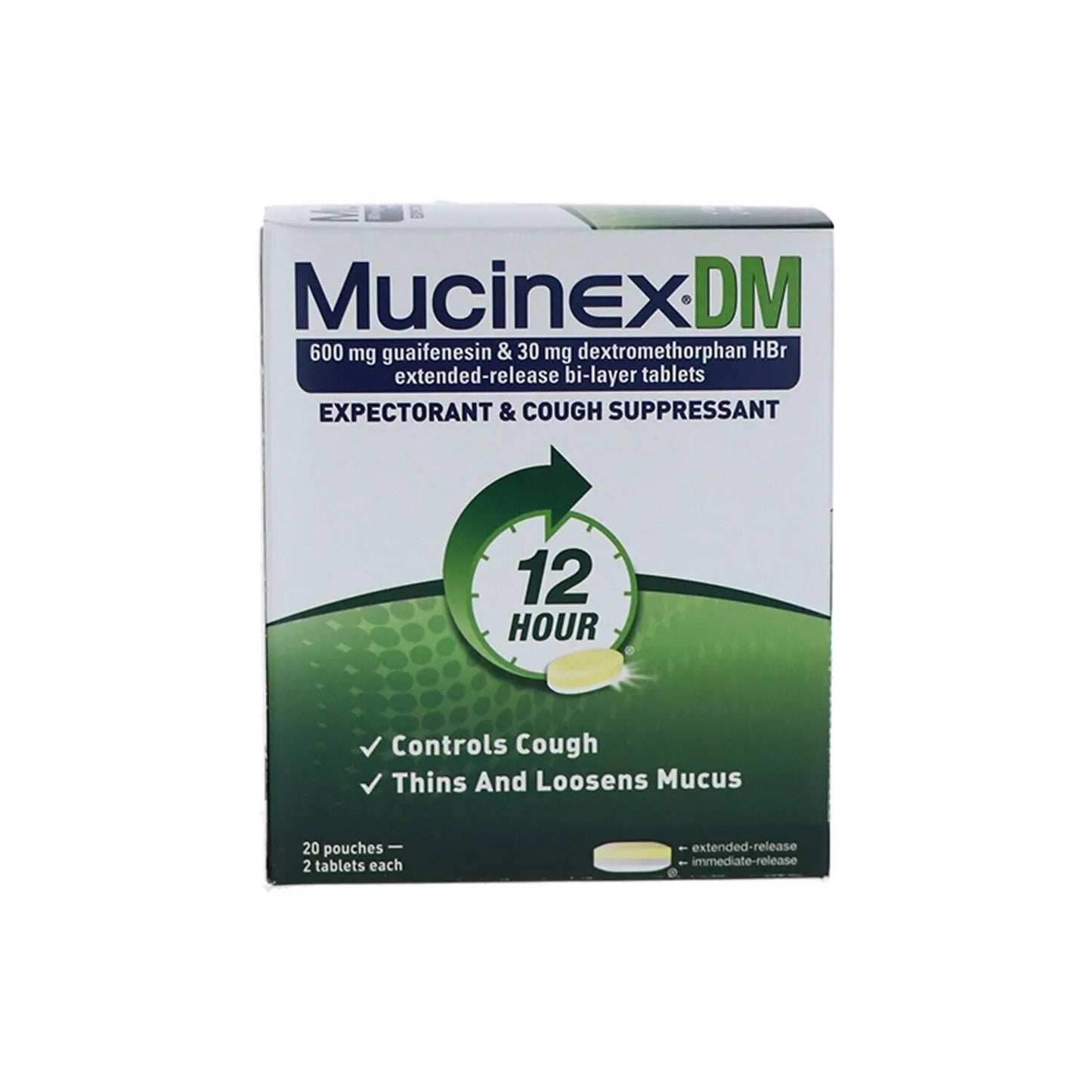 MUCINEX DM 20/2CT