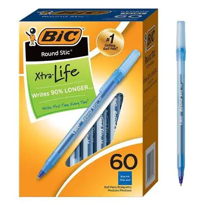 BIC PENS BLUE 60CT
