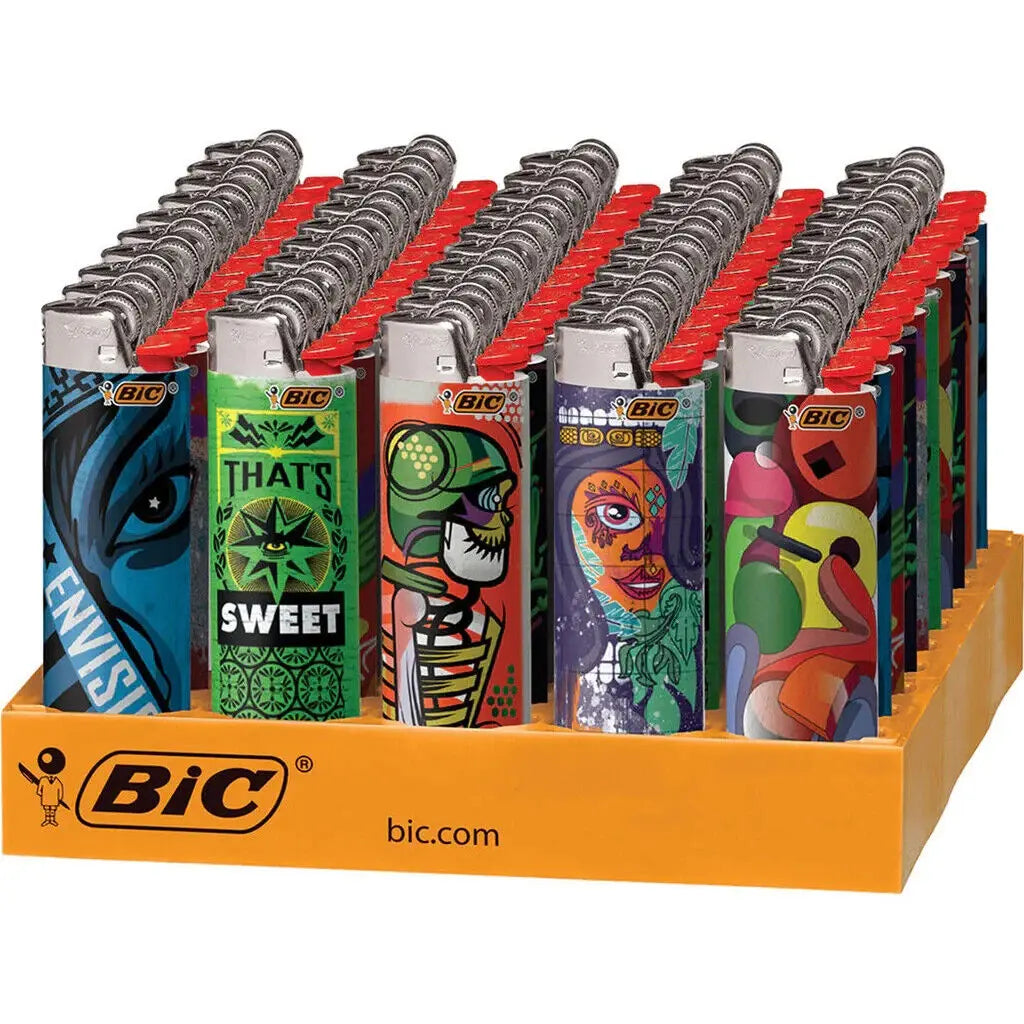 BIC LIGHTERS STREET ART 50CT