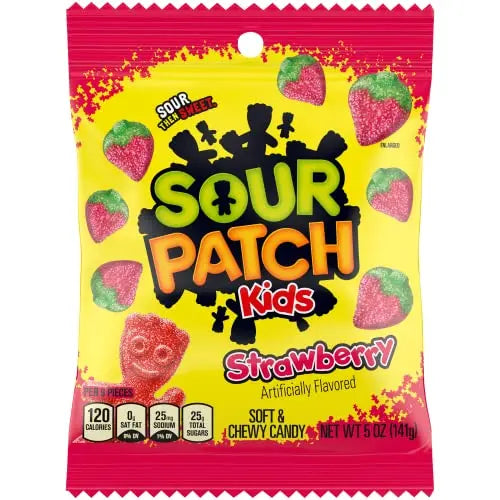 PEG SOUR PATCH KIDS STRAWBERRY 6/3.6OZ