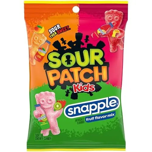 PEG SOUR PATCH KIDS SNAPPLE 6/8OZ
