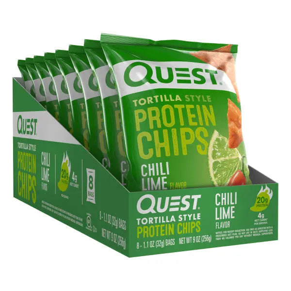 QUEST PROTEIN CHIPS CHILI LIME 8CT