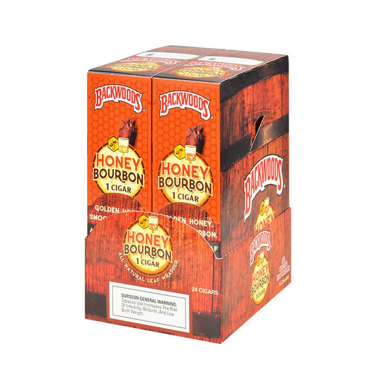 BACKWOODS SINGLES HONEY BOURBON 24 CT