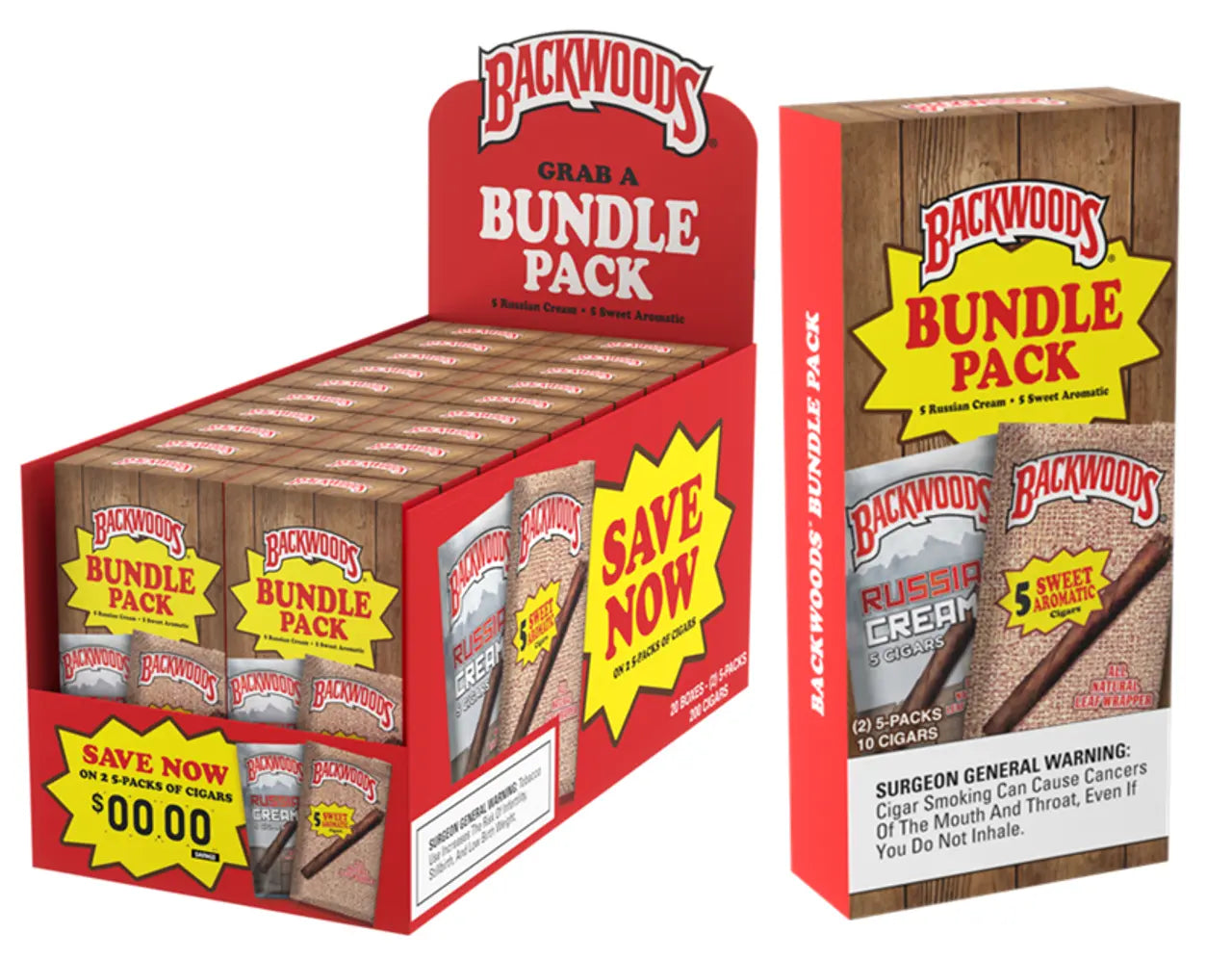 BACKWOODS COMBO 5PK RCM/SWT 20/2PK