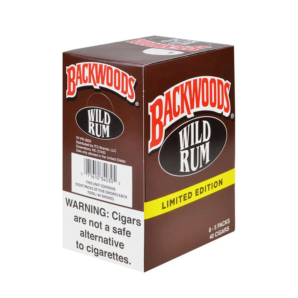 BACKWOODS 8/5PK WILD RUM
