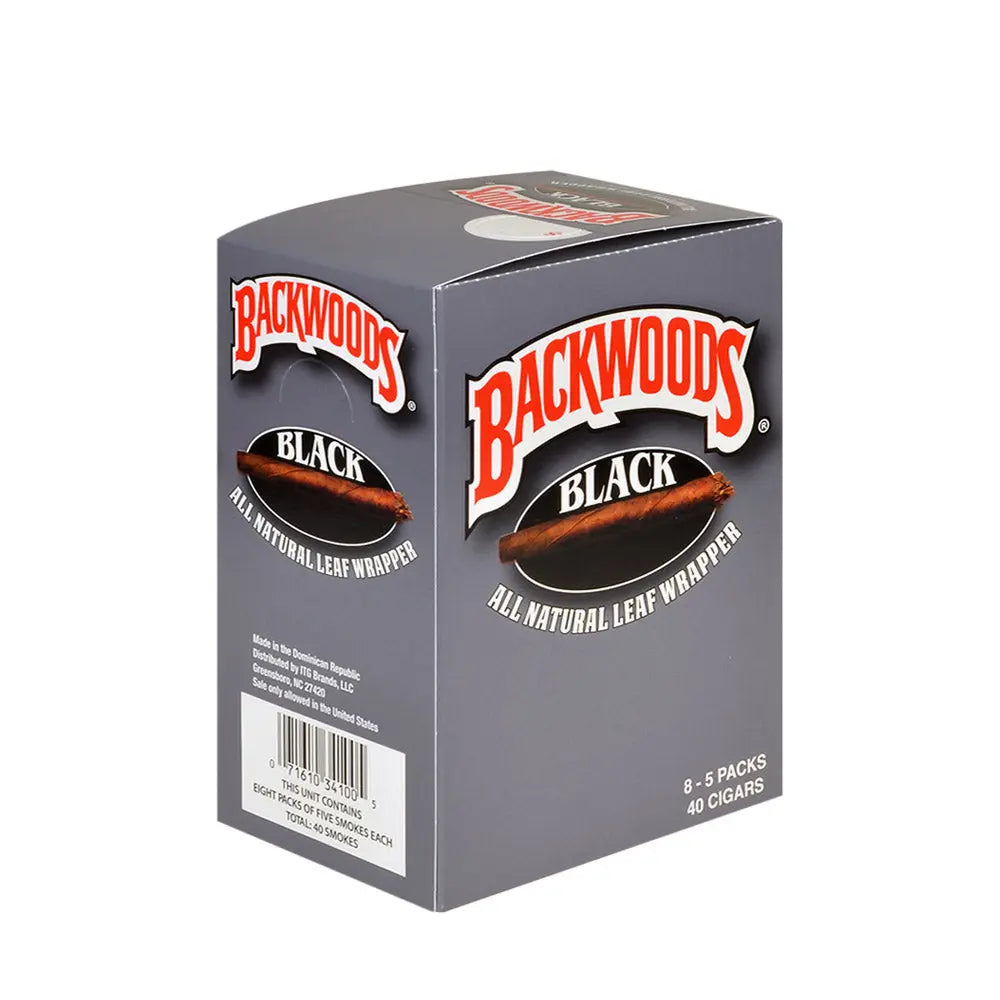 BACKWOODS 8/5PK BLACK