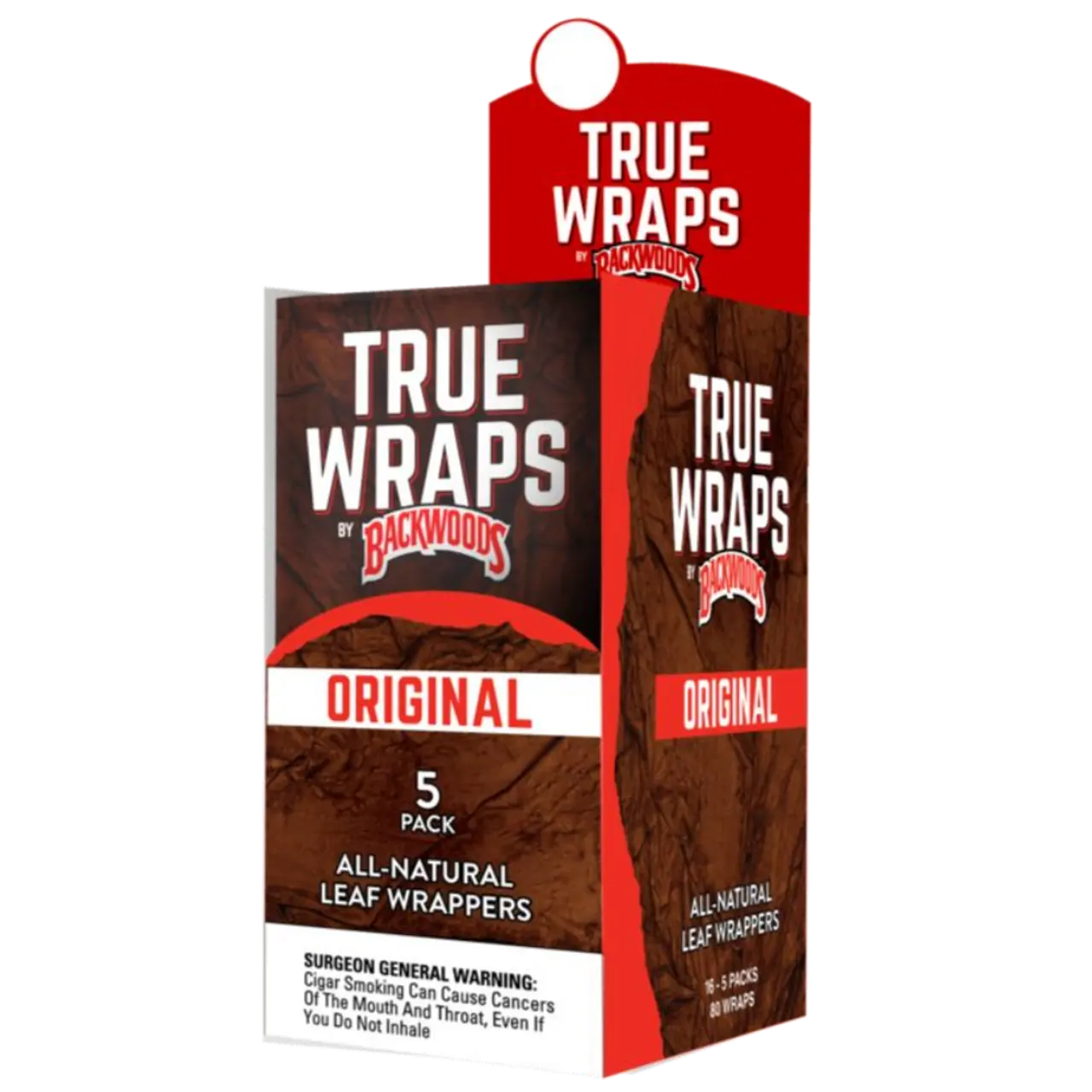 TRUEWRAPS BY BACKWOODS ORIG 16/5PKS
