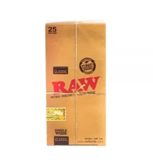 RAW PAPER CLASSIC SINGLE WIDE 25 CT