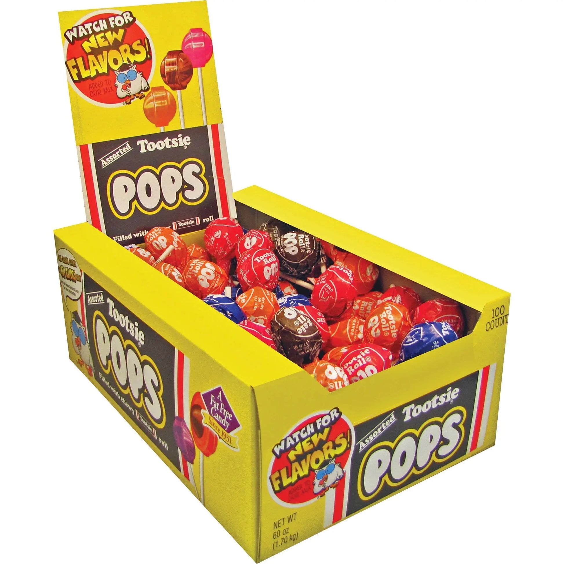 TOOTSIE POPS ASSORTED 100CT