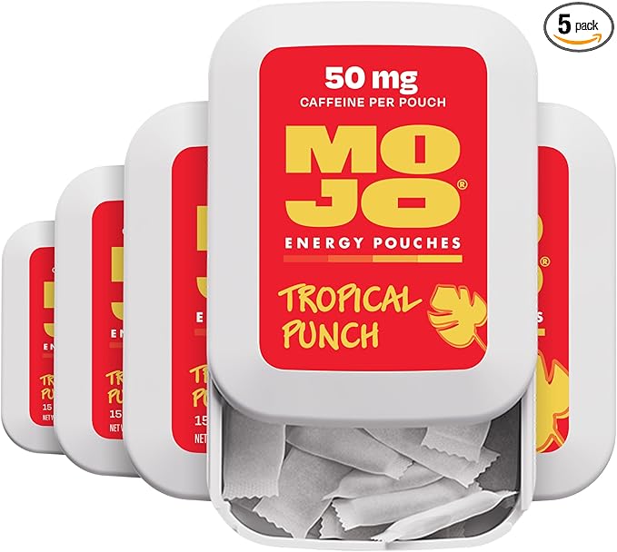 MOJO 50mg PP4.99 Tropical Punch Energy Pouches