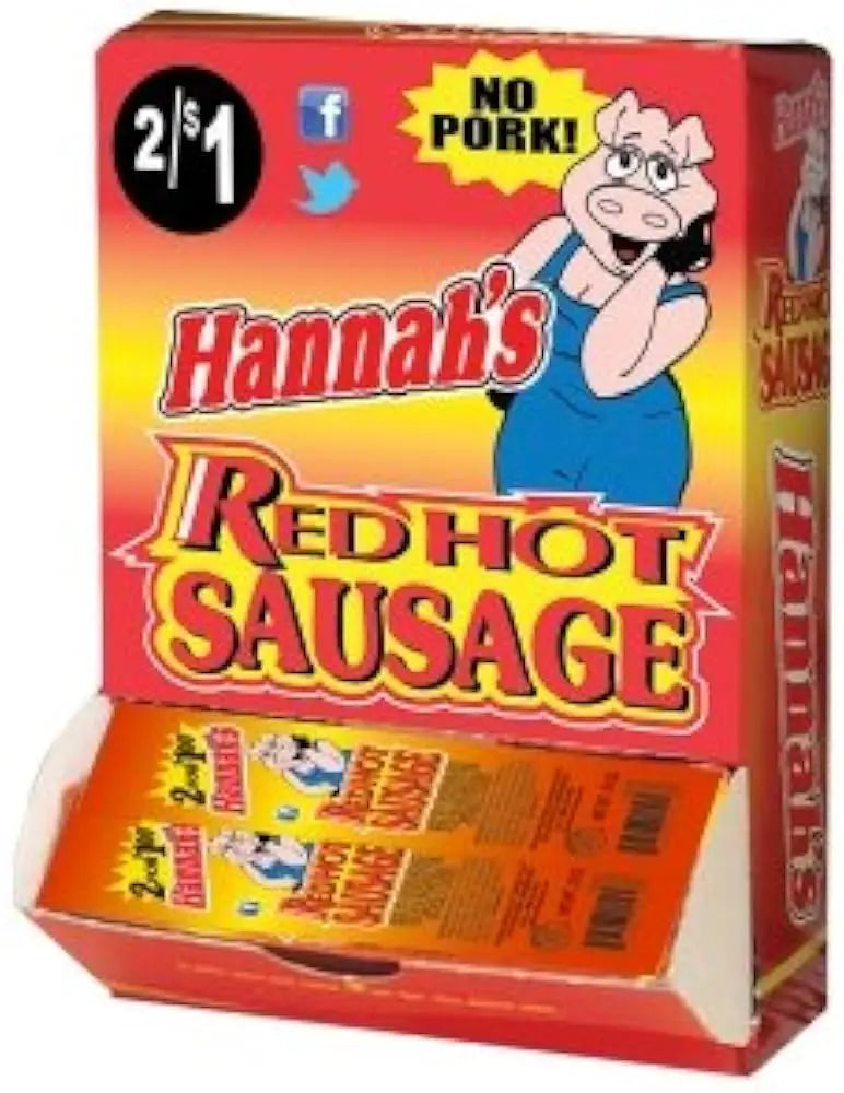 HANNAH'S SAUSAGE RED HOT  2/$1 50CT
