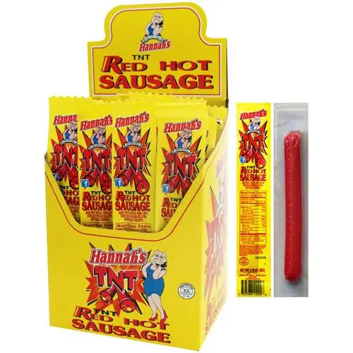 HANNAH'S TNT RED HOT SAUSAGE 24CT