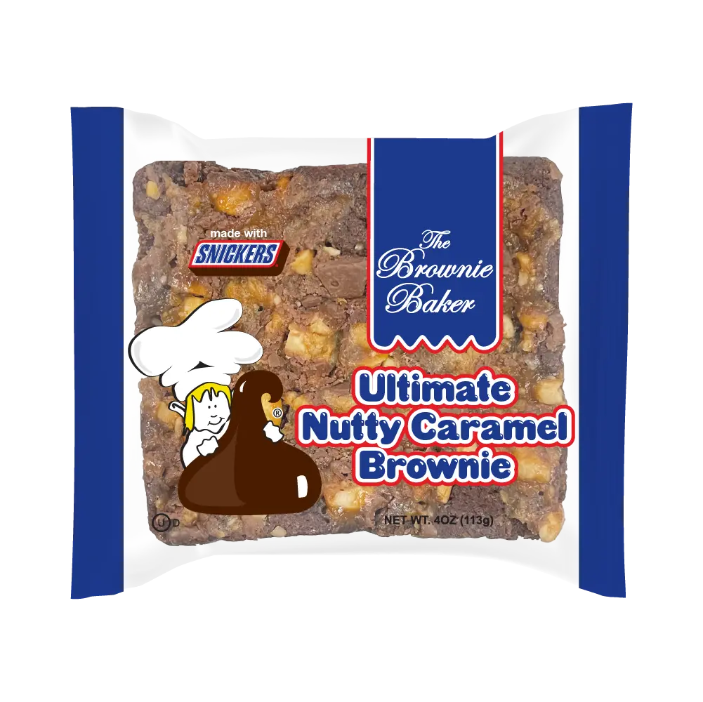 BROWNIE BAKER NUTTY CARAMEL BROWNIE 12CT