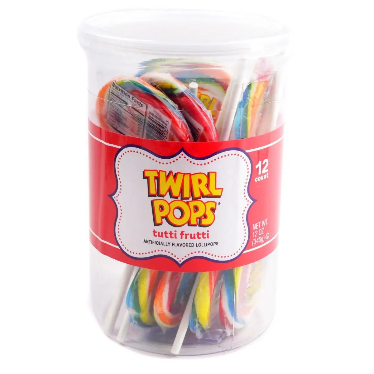 TWIRL POPS JAR 12CT